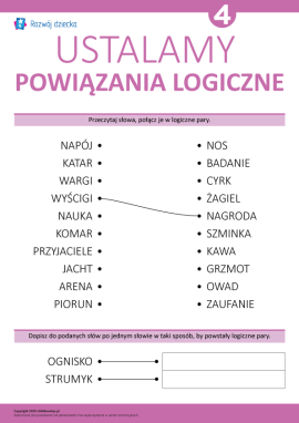 Uczymy się ustalania powiązań logicznych nr 4