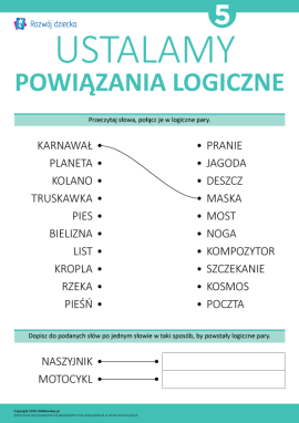 Uczymy się ustalania powiązań logicznych nr 5