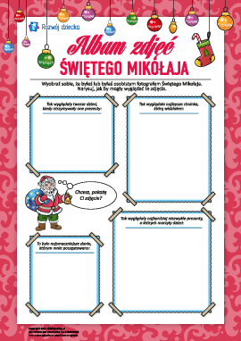 Tworzymy album zdjęć Świętego Mikołaja