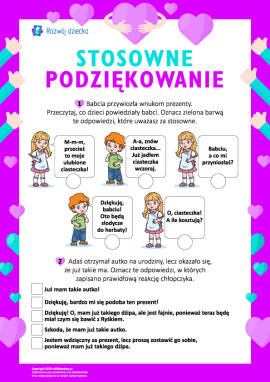 Uczymy się przyjmowania prezentów