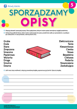 Uczymy się sporządzania opisów nr 5
