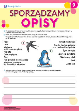 Uczymy się sporządzania opisów nr 9