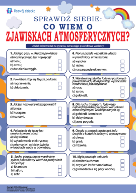 Sprawdzamy wiedzę o zjawiskach atmosferycznych