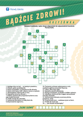 Krzyżówka „Bądźcie zdrowi!”