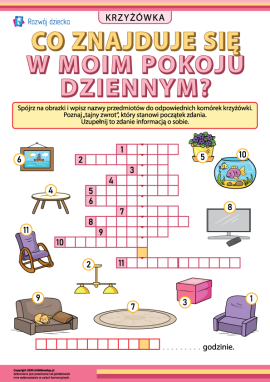 Krzyżówka „Pokój dzienny oraz jego wyposażenie” nr 4