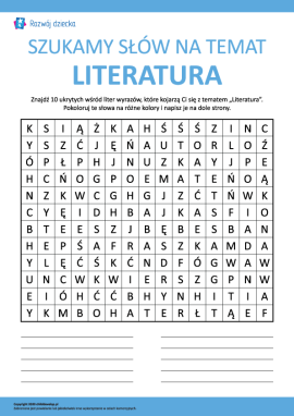 Szukamy słów na temat „Literatura”