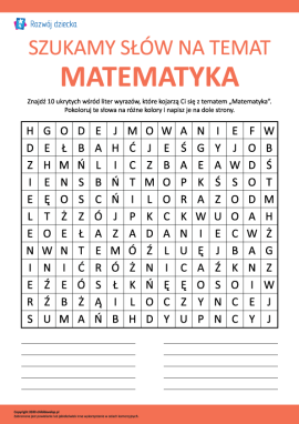 Szukamy słów na temat „Matematyka”