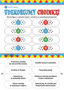 Dekorujemy choinkę: uczymy się planowania