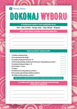 Uczymy się dokonywania wyboru
