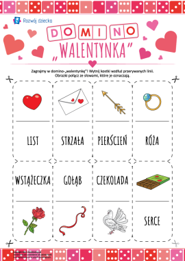 Łamigłówka-domino „Walentynka”