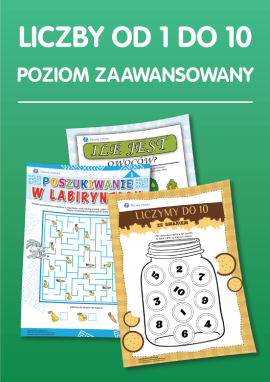 Liczby od 1 do 10: zasady liczenia, liczebniki porządkowe (poziom zaawansowany)